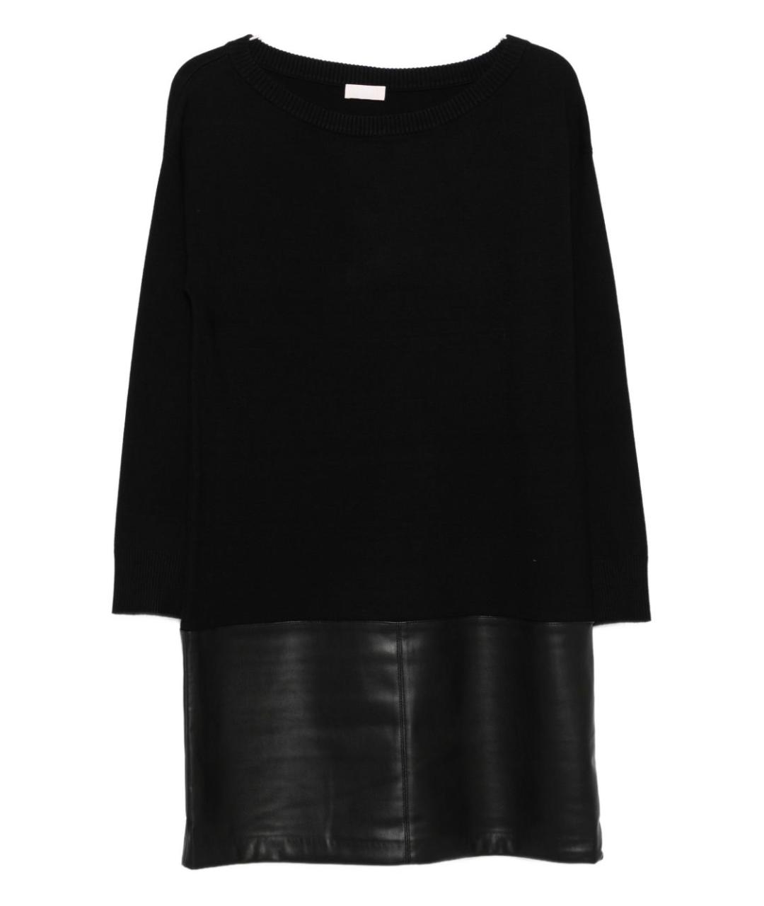 LIU JO Черное вискозное повседневное платье, фото 1