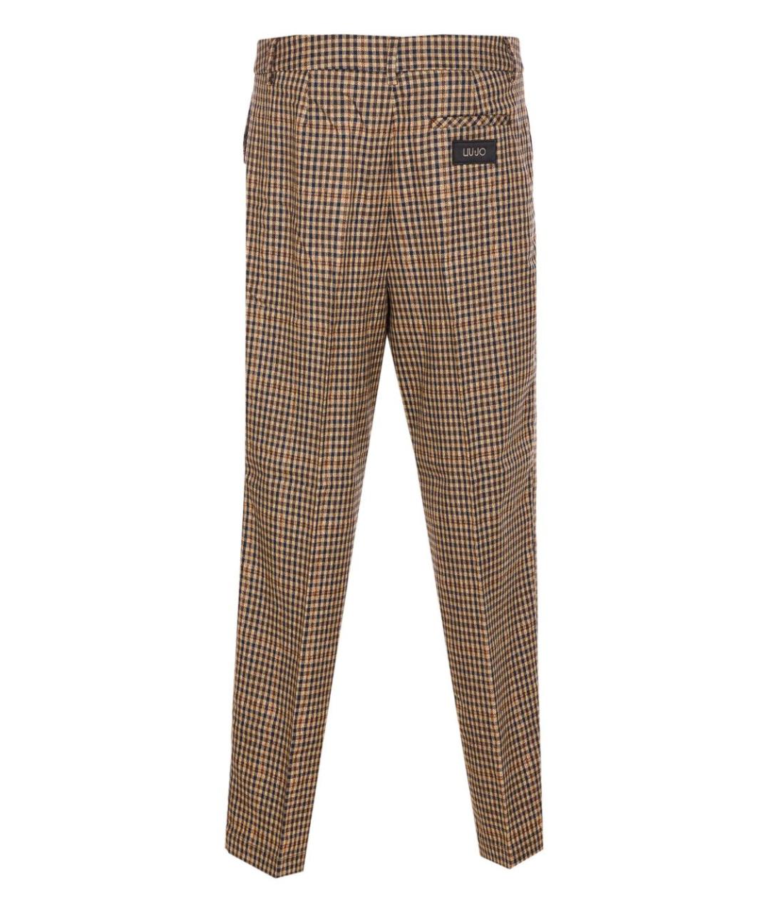 LIU JO Мульти полиэстеровые прямые брюки, фото 3