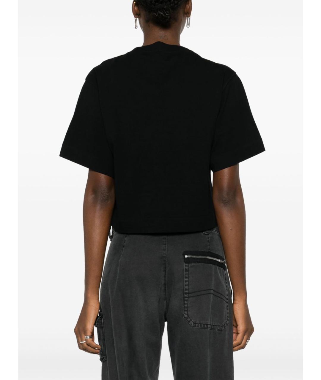 OFF-WHITE Черная хлопковая футболка, фото 2