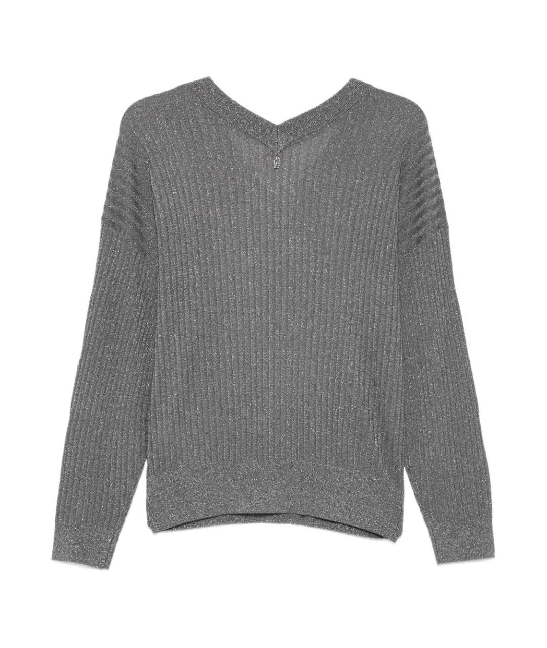 LIU JO Серый вискозный джемпер / свитер, фото 3