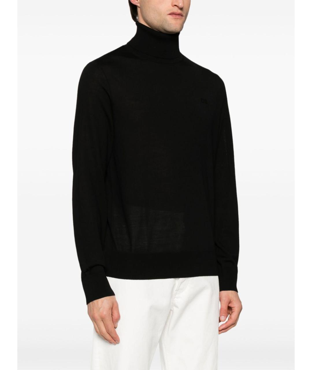 DSQUARED2 Черный шерстяной джемпер / свитер, фото 2