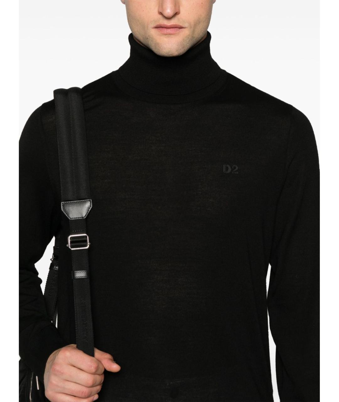 DSQUARED2 Черный шерстяной джемпер / свитер, фото 4