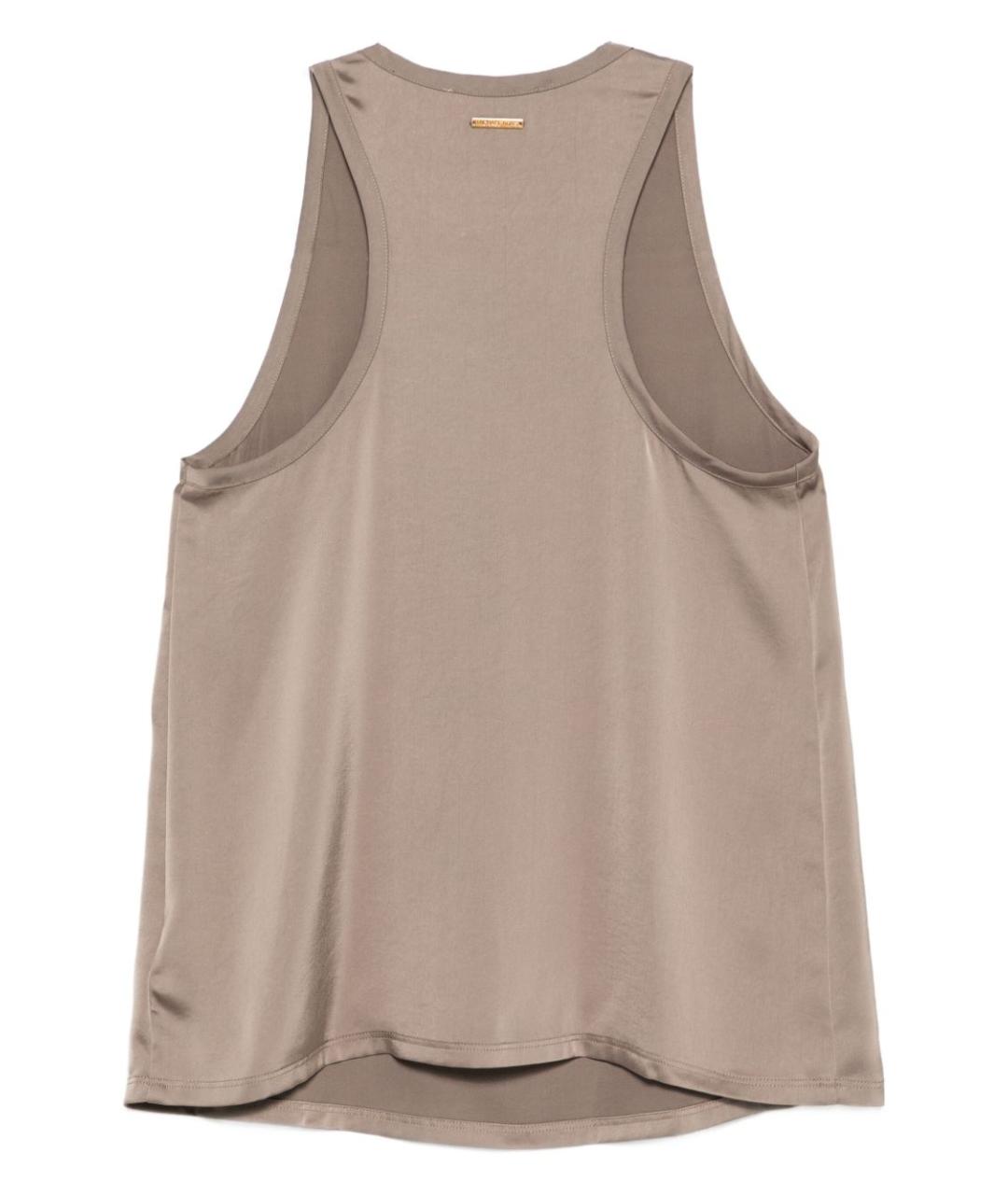 MICHAEL KORS Бежевая полиэстеровая майка, фото 2