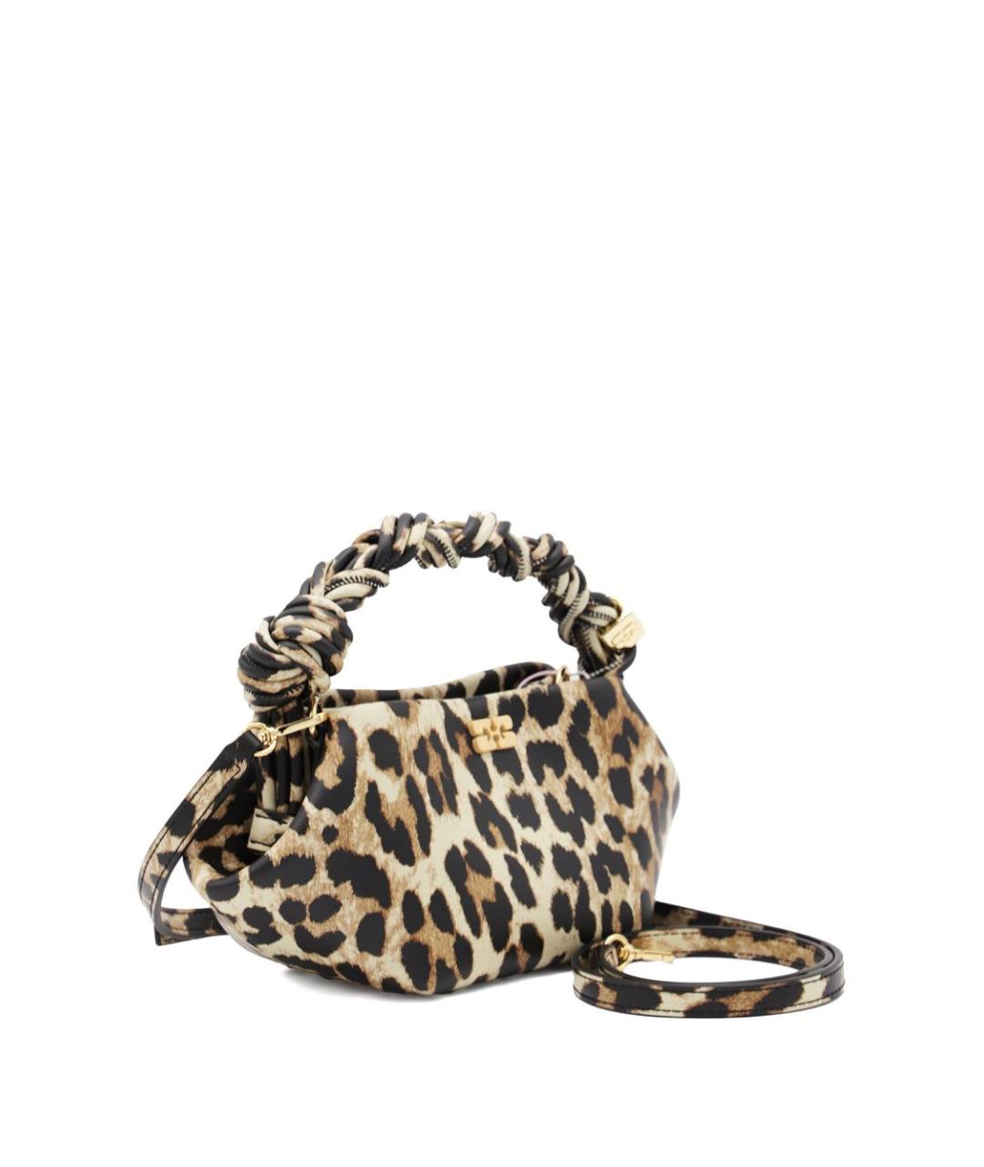 GANNI Мульти кожаная сумка с короткими ручками, фото 3