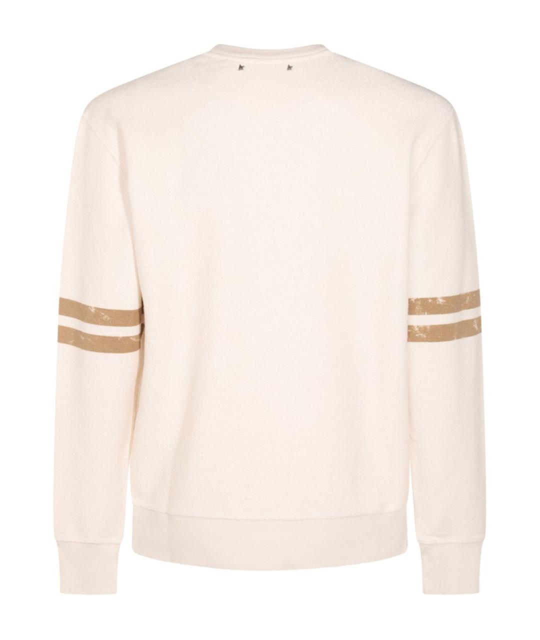 GOLDEN GOOSE DELUXE BRAND Бежевый хлопковый джемпер / свитер, фото 2