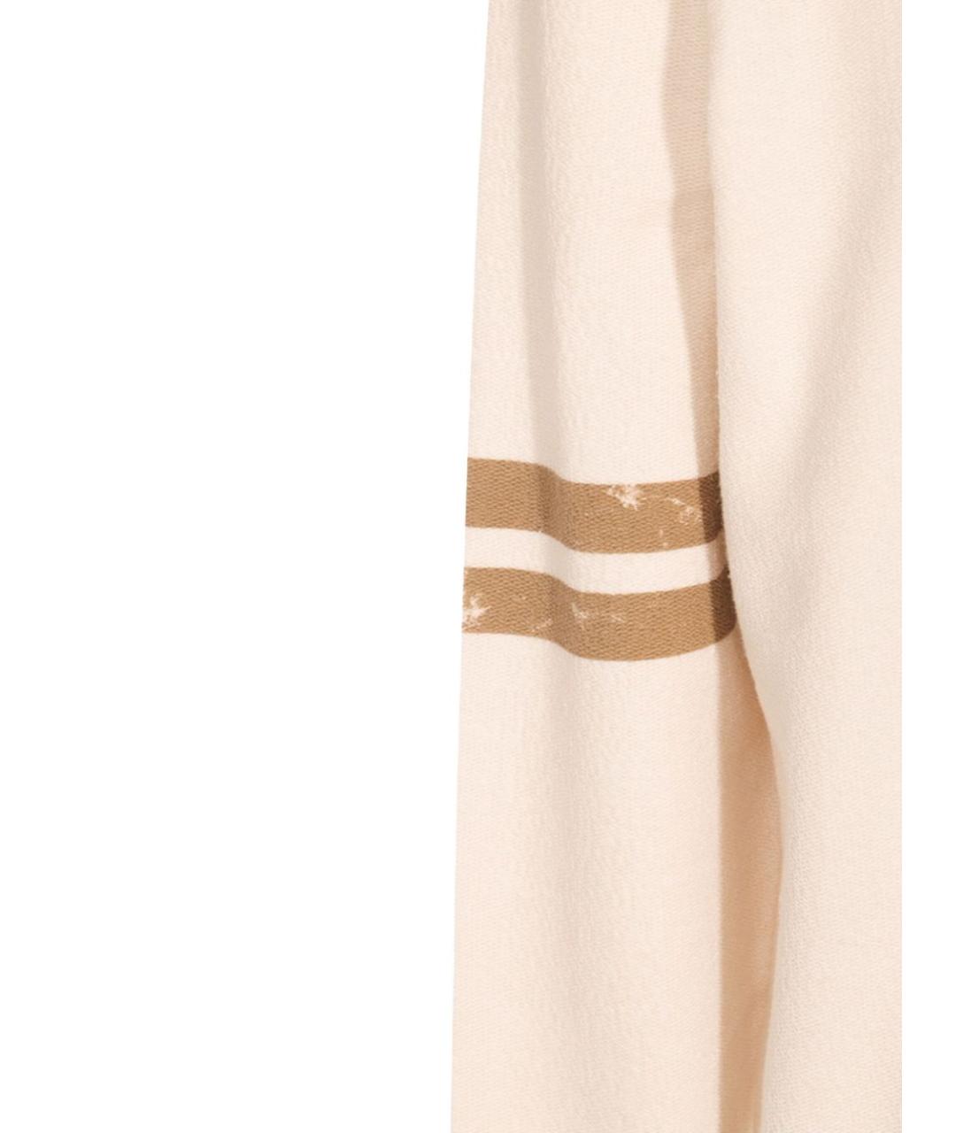 GOLDEN GOOSE DELUXE BRAND Бежевый хлопковый джемпер / свитер, фото 3