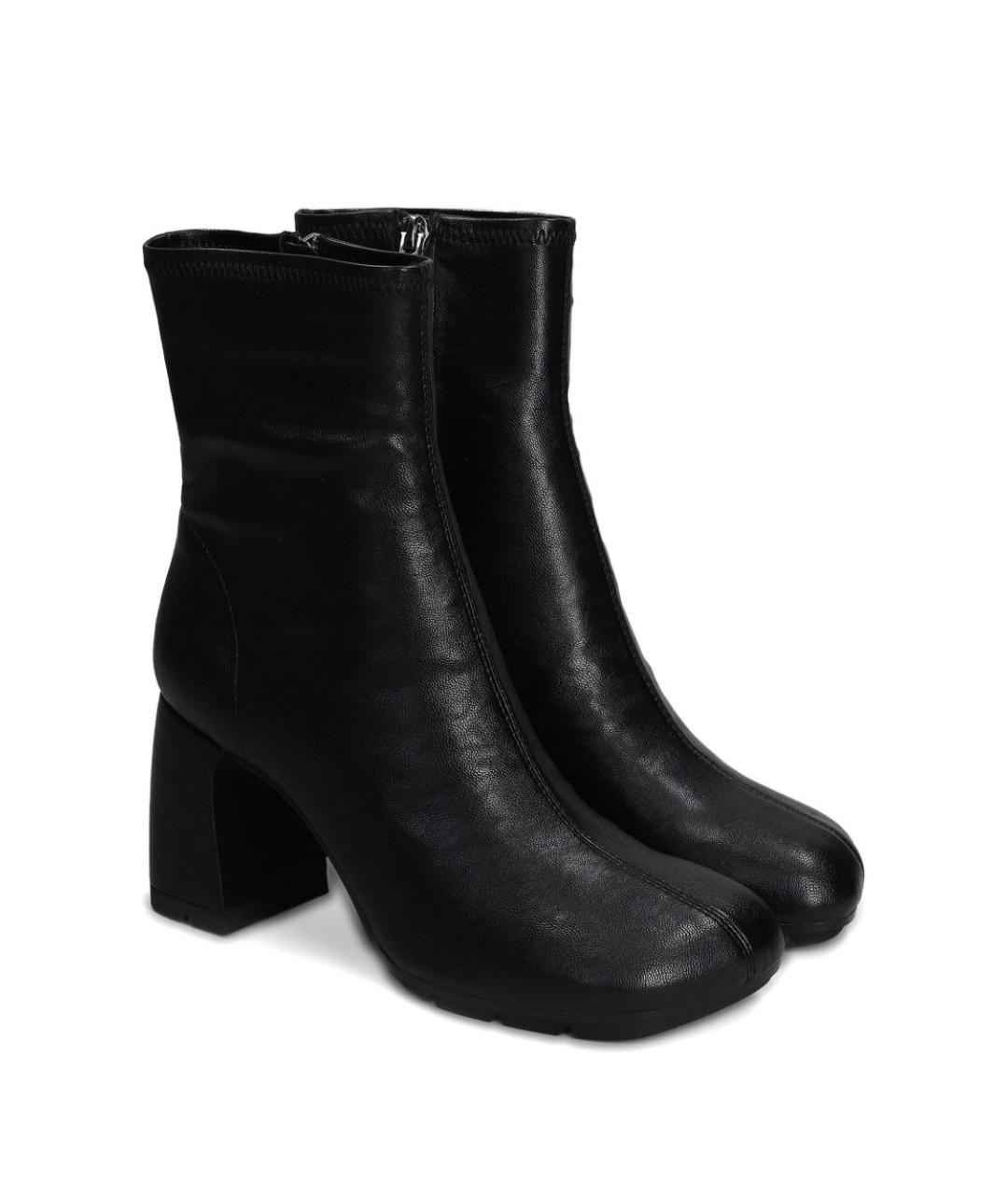 ASH Черные ботильоны из искусственной кожи, фото 5