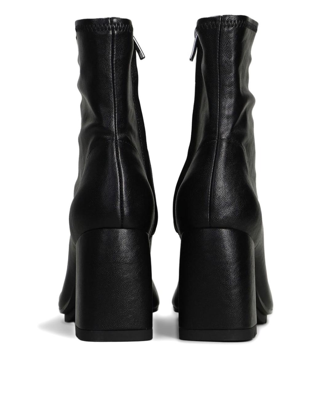 ASH Черные ботильоны из искусственной кожи, фото 4