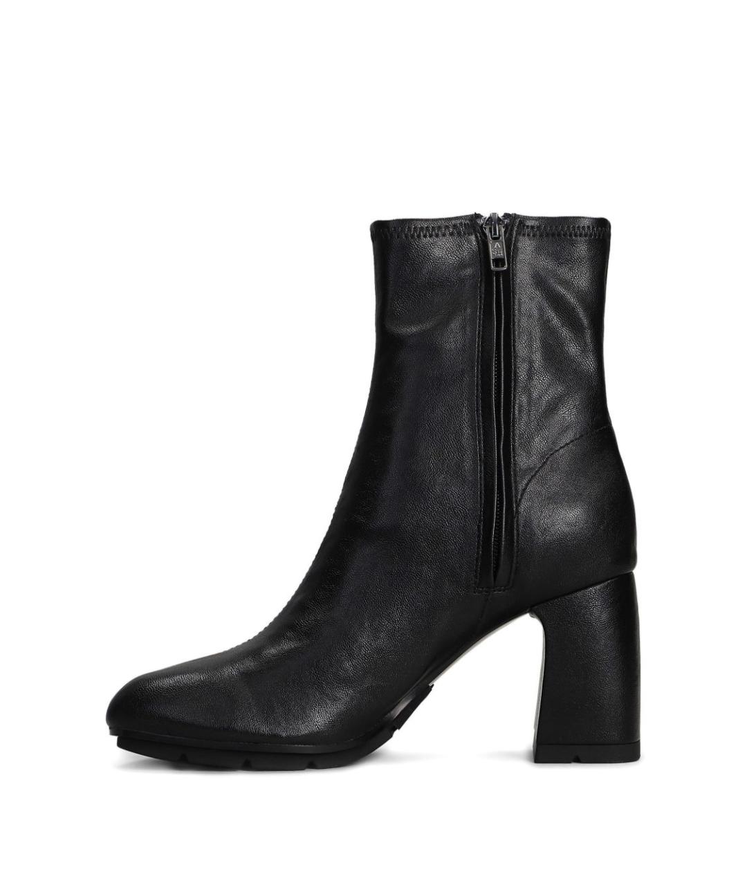 ASH Черные ботильоны из искусственной кожи, фото 3
