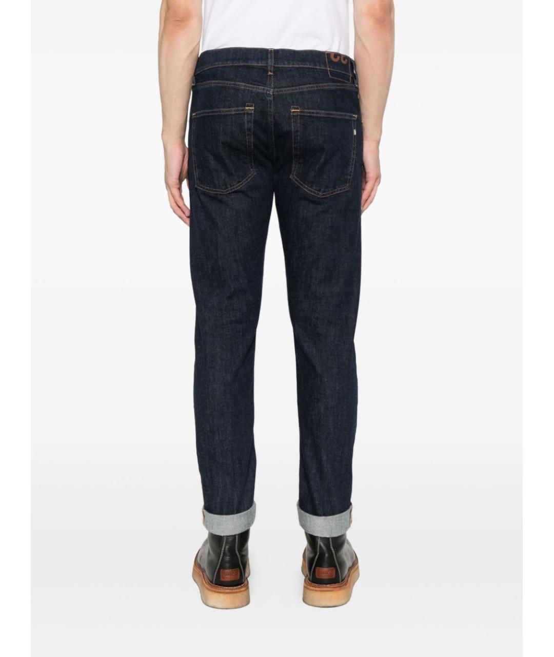 DONDUP Синие хлопковые прямые джинсы, фото 3