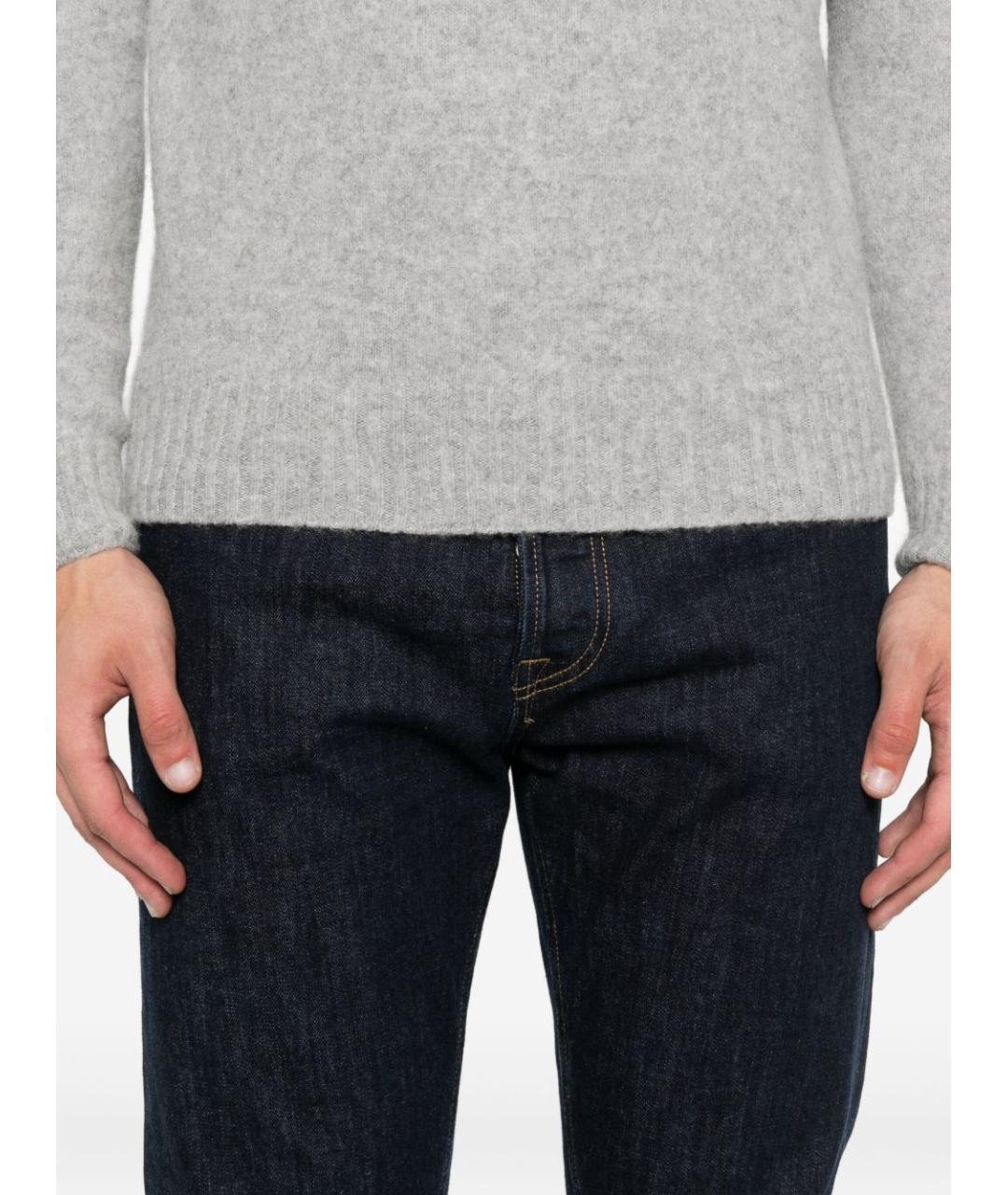 DONDUP Синие хлопковые прямые джинсы, фото 5