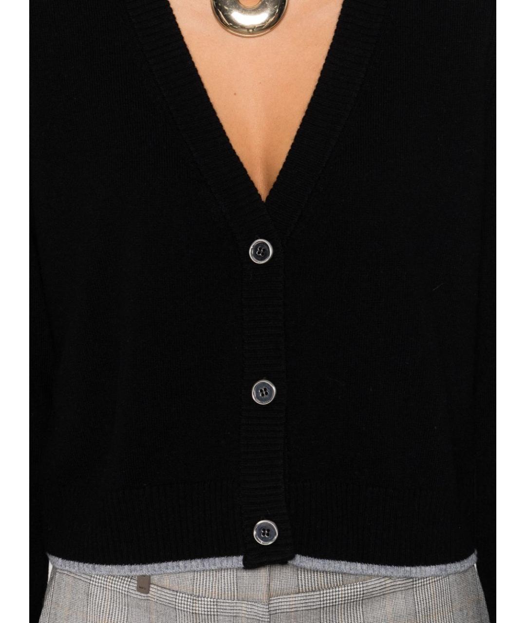 PINKO Черный шерстяной джемпер / свитер, фото 4