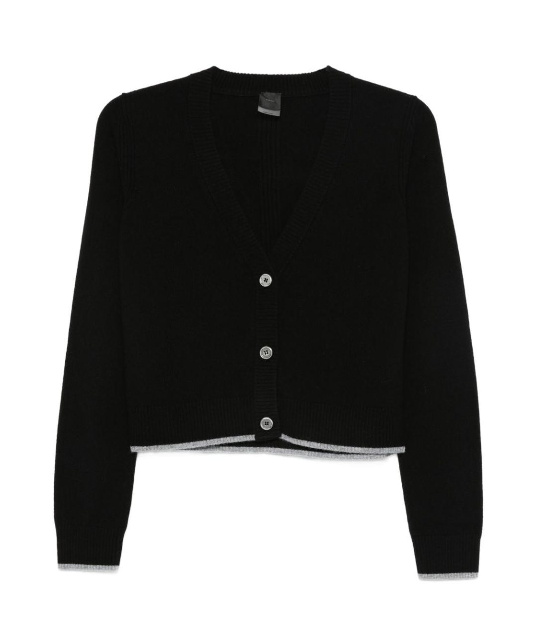 PINKO Черный шерстяной джемпер / свитер, фото 1