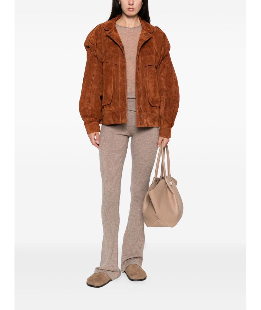 PINKO Бежевый шерстяной джемпер / свитер, фото 3