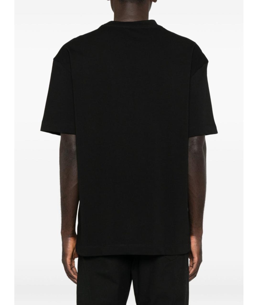 JOHN RICHMOND Черная хлопковая футболка, фото 3