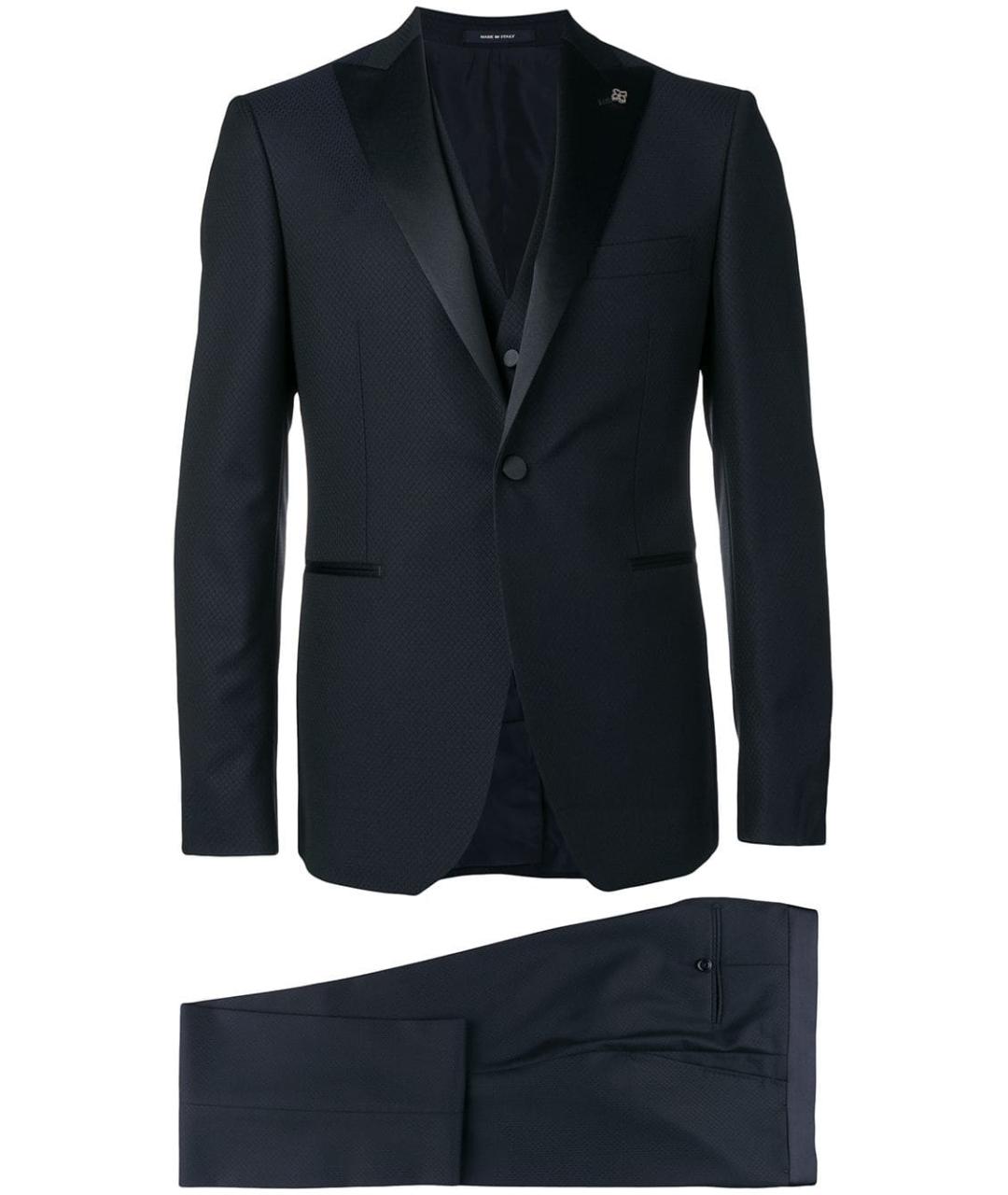 TAGLIATORE Темно-синий вечерний костюм, фото 1