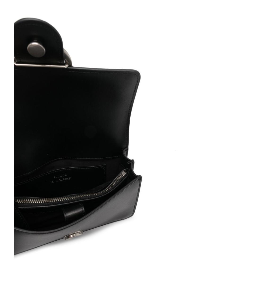 PINKO Черная кожаная сумка через плечо, фото 5