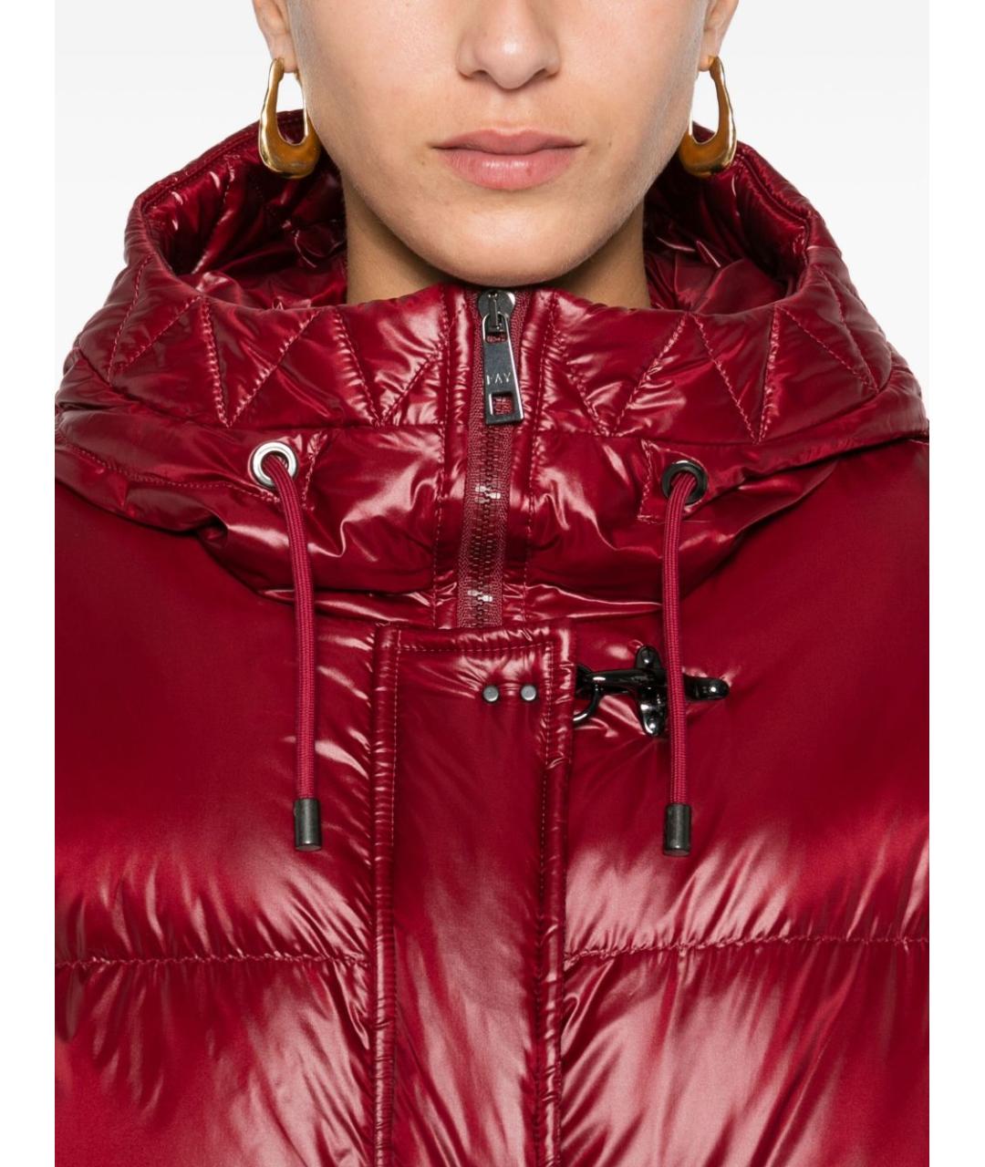 FAY Красный полиамидовый пуховик, фото 2