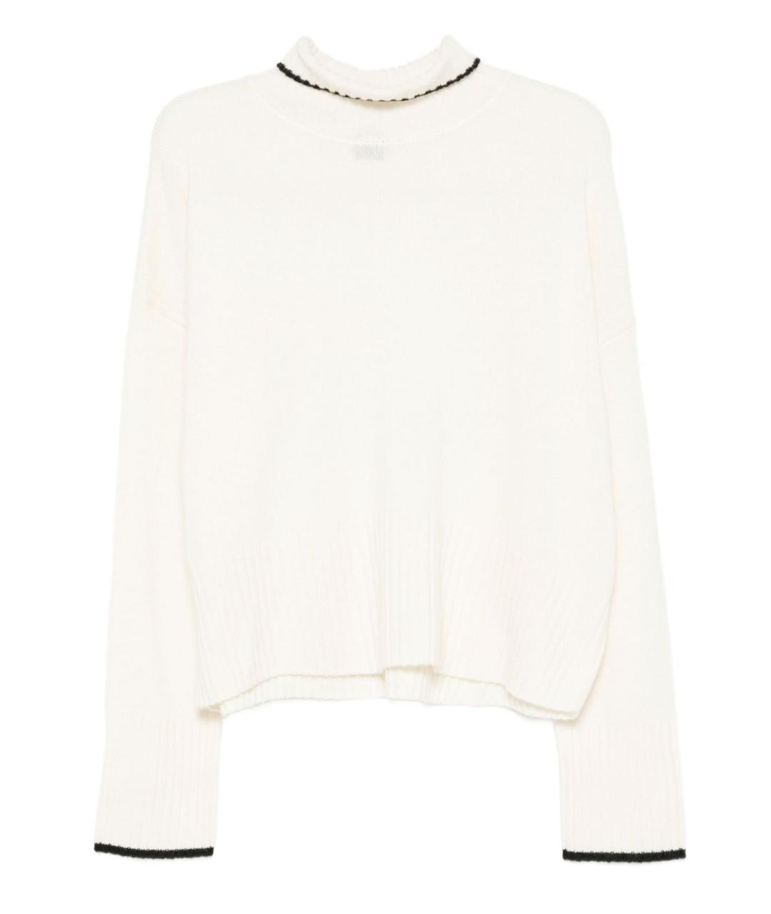 PINKO Белый шерстяной джемпер / свитер, фото 1