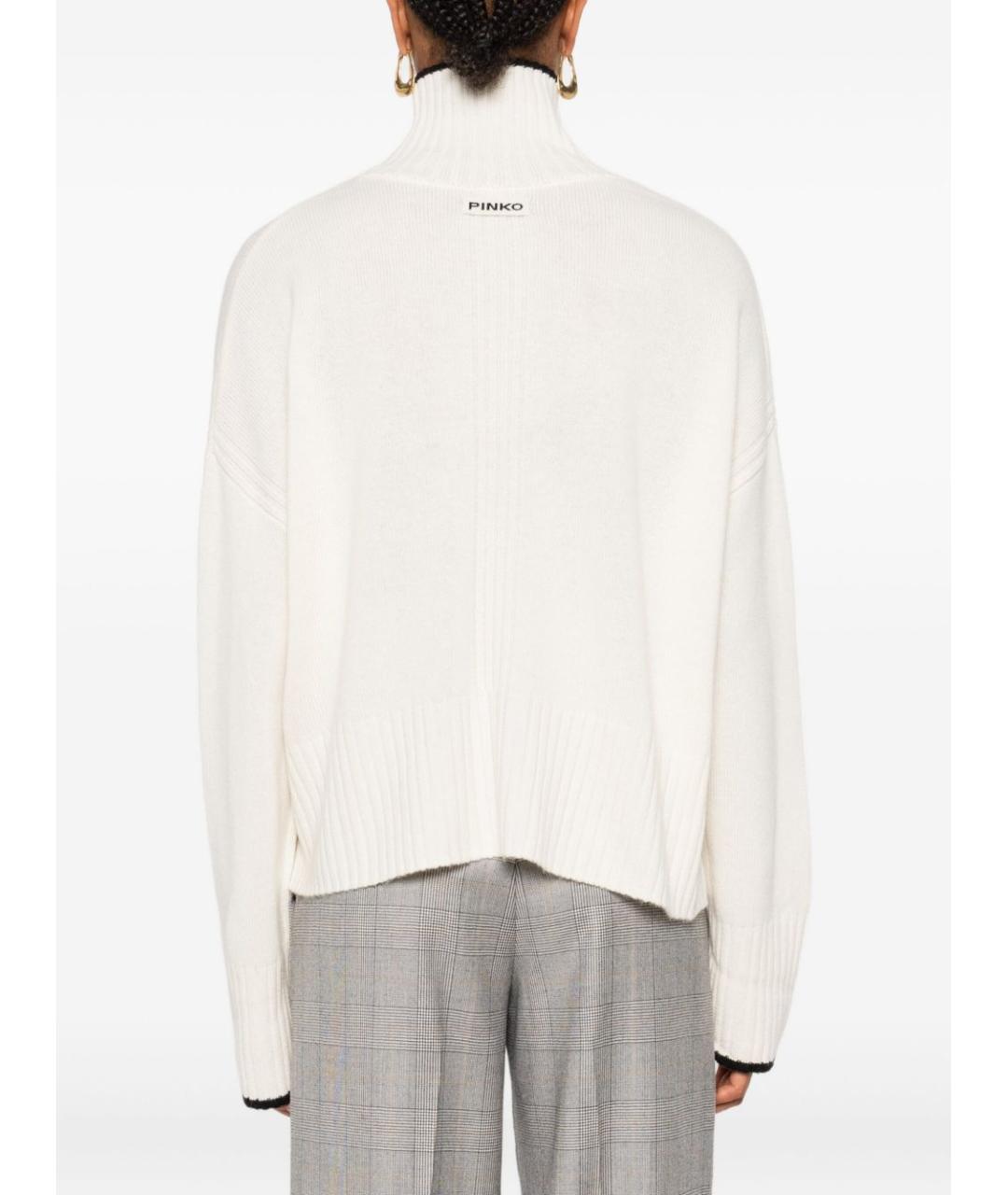 PINKO Белый шерстяной джемпер / свитер, фото 2