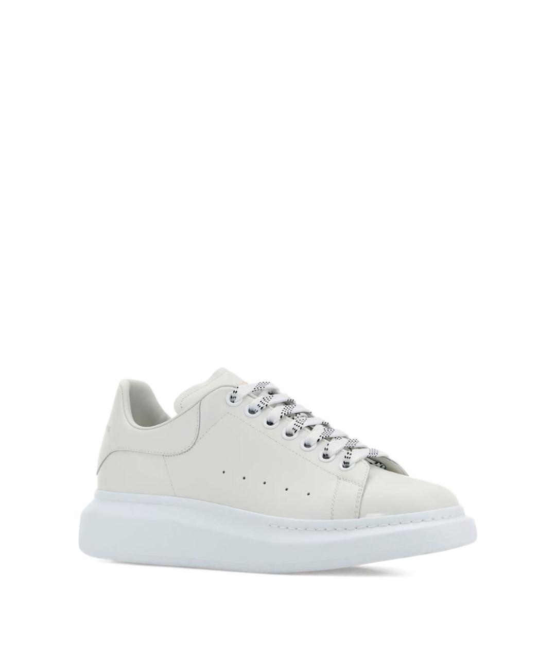 ALEXANDER MCQUEEN Белые кожаные низкие кроссовки / кеды, фото 2
