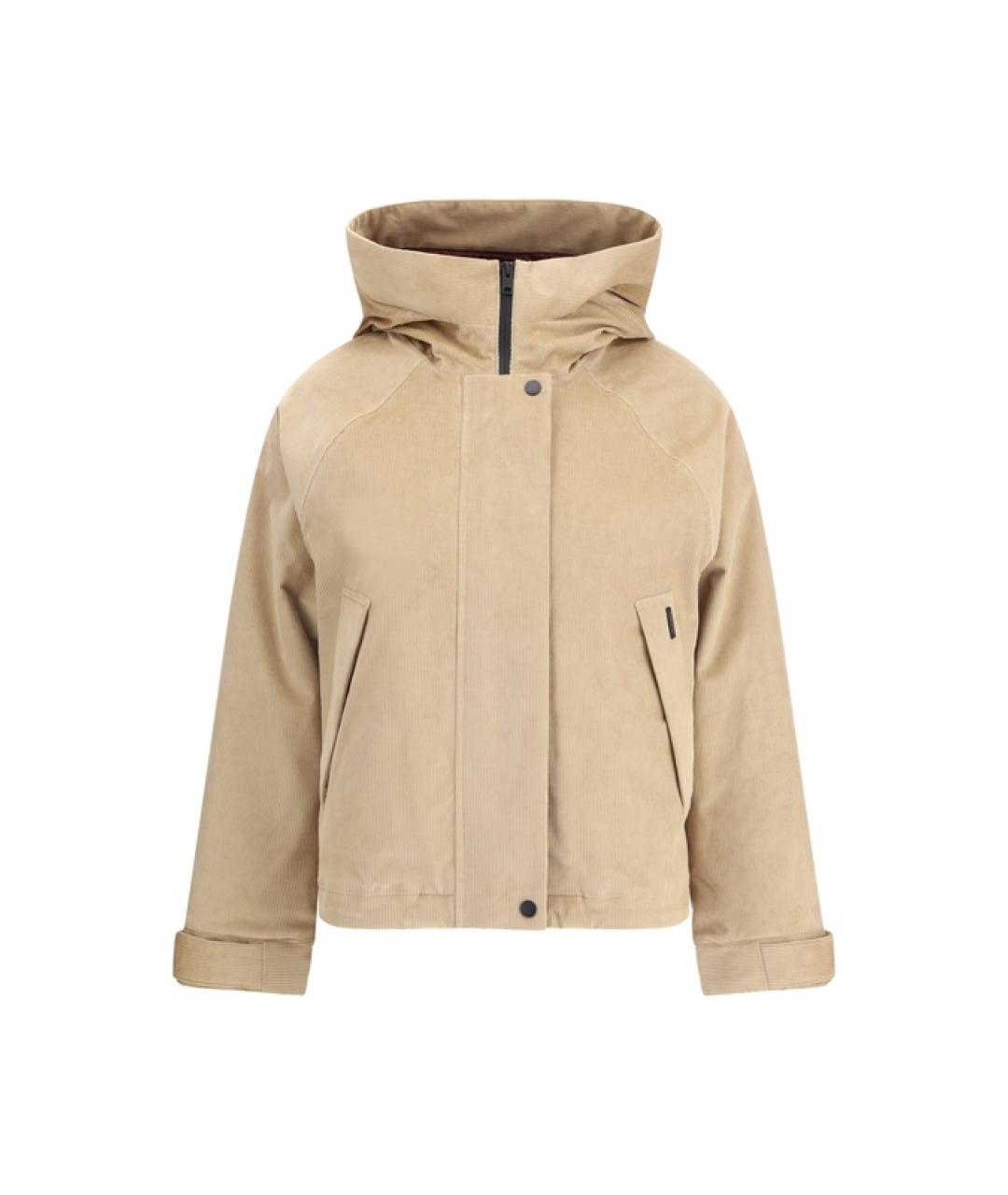 WOOLRICH Бежевая хлопковая куртка, фото 1