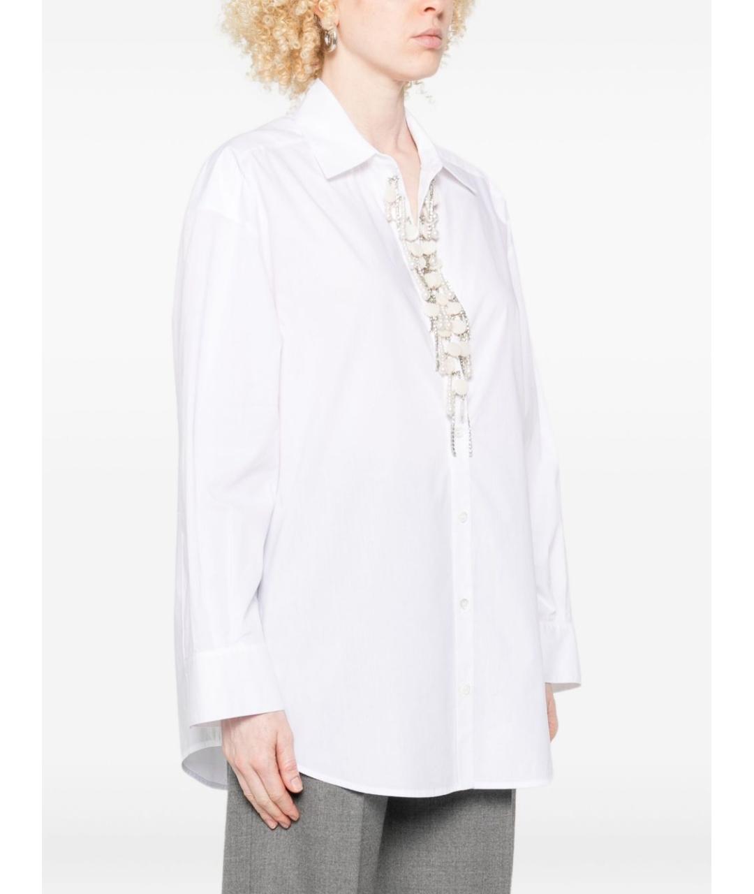 PINKO Белая хлопковая рубашка, фото 3