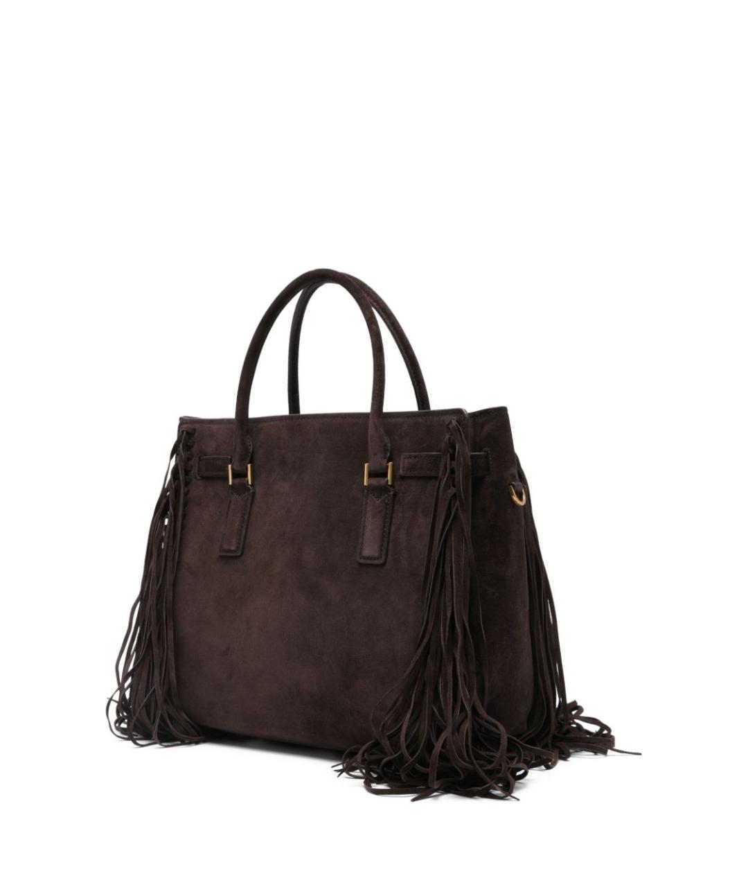 MICHAEL KORS Коричневая кожаная сумка тоут, фото 5