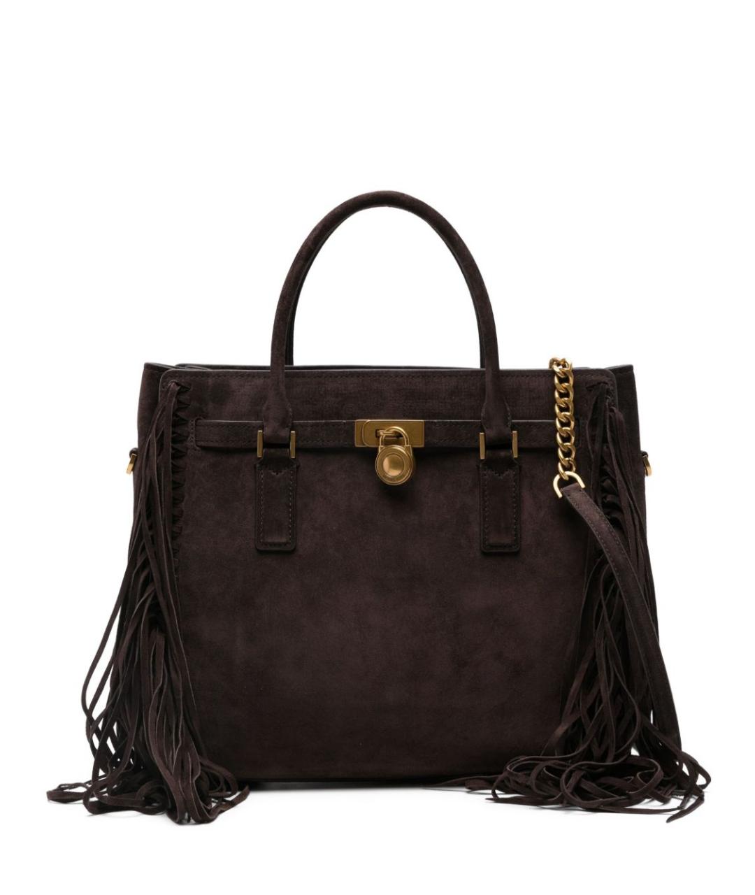 MICHAEL KORS Коричневая кожаная сумка тоут, фото 1