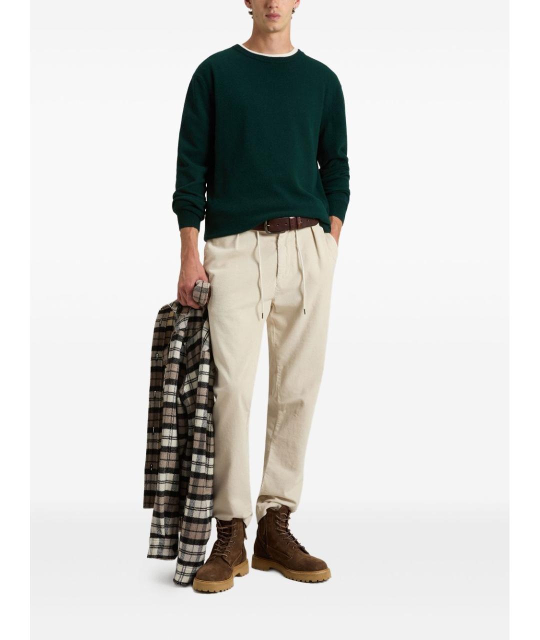 WOOLRICH Зеленый шерстяной джемпер / свитер, фото 3