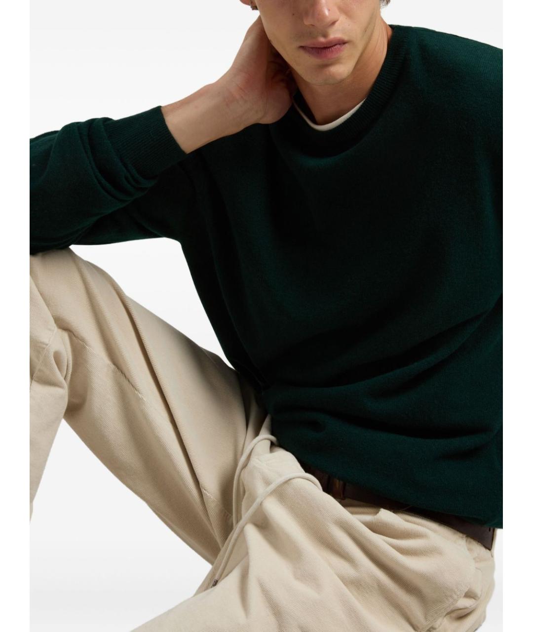 WOOLRICH Зеленый шерстяной джемпер / свитер, фото 5