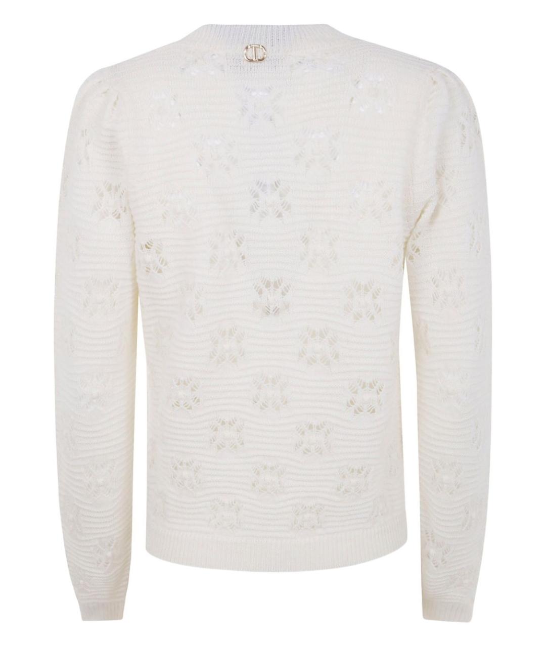 TWIN-SET Белый джемпер / свитер, фото 3