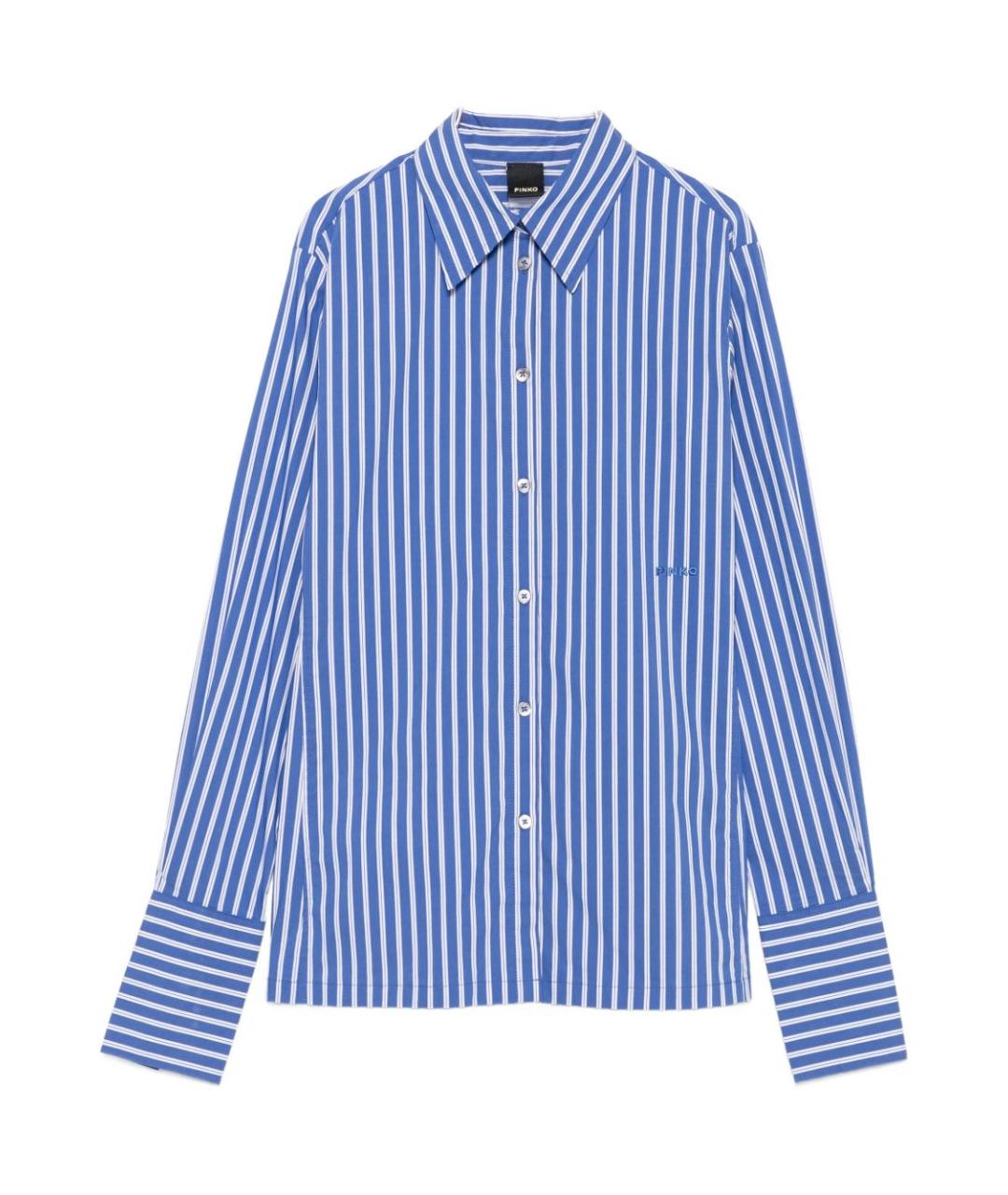 PINKO Синяя хлопковая рубашка, фото 1