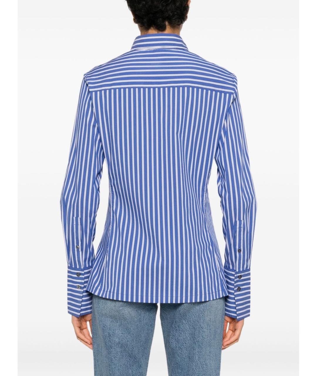 PINKO Синяя хлопковая рубашка, фото 4