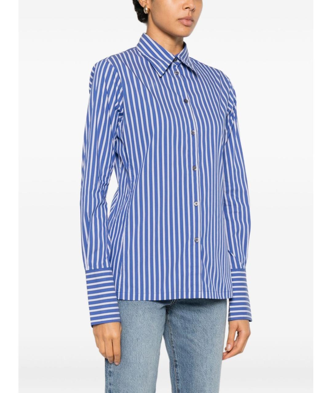 PINKO Синяя хлопковая рубашка, фото 3