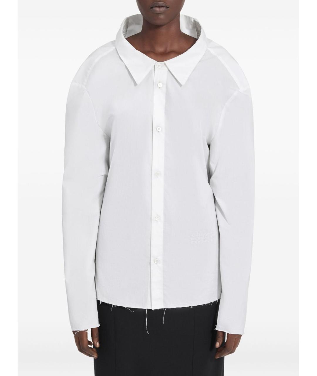 MM6 MAISON MARGIELA Белая хлопковая рубашка, фото 2