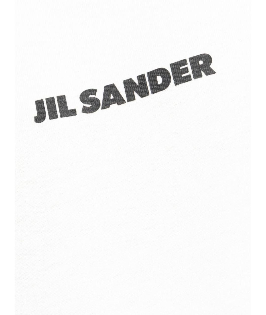 JIL SANDER Белая хлопковая футболка, фото 3