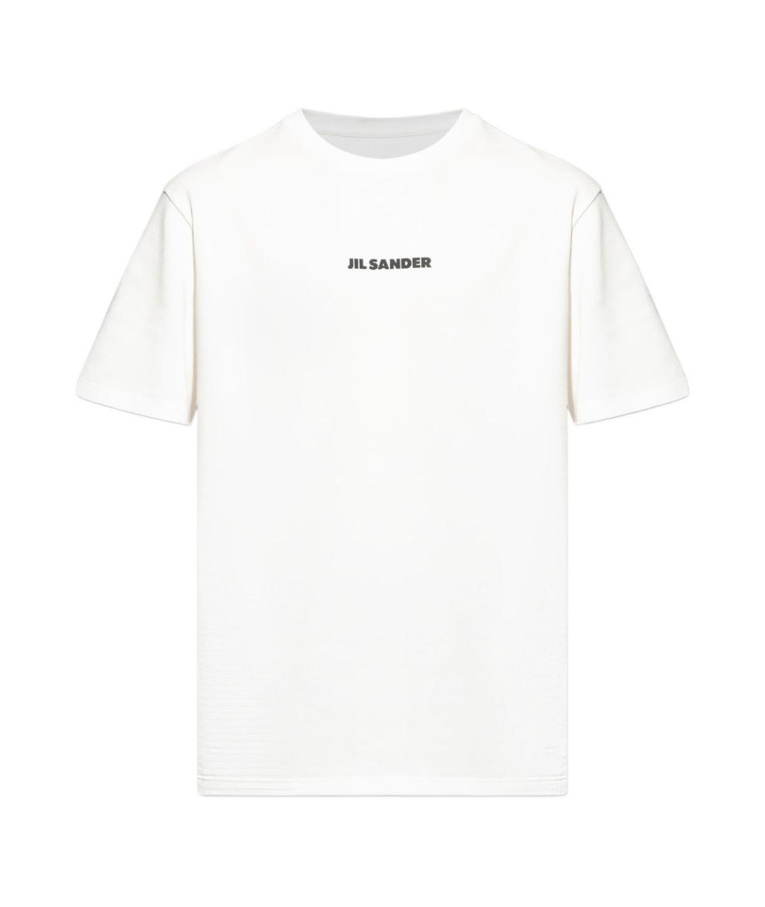 JIL SANDER Белая хлопковая футболка, фото 1