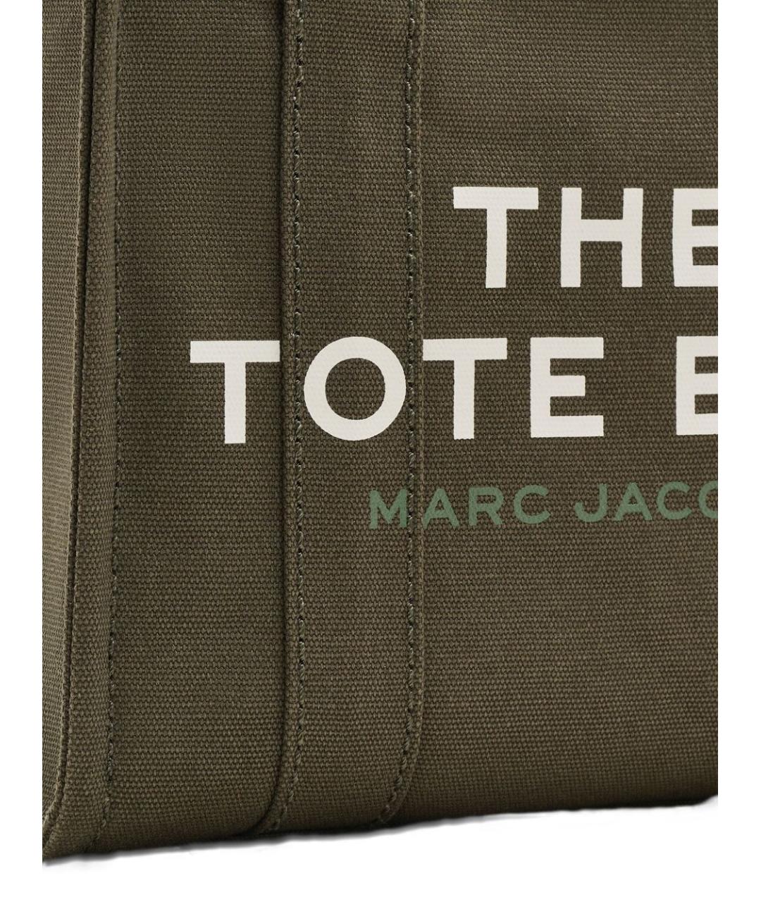 MARC JACOBS Зеленая хлопковая сумка тоут, фото 4