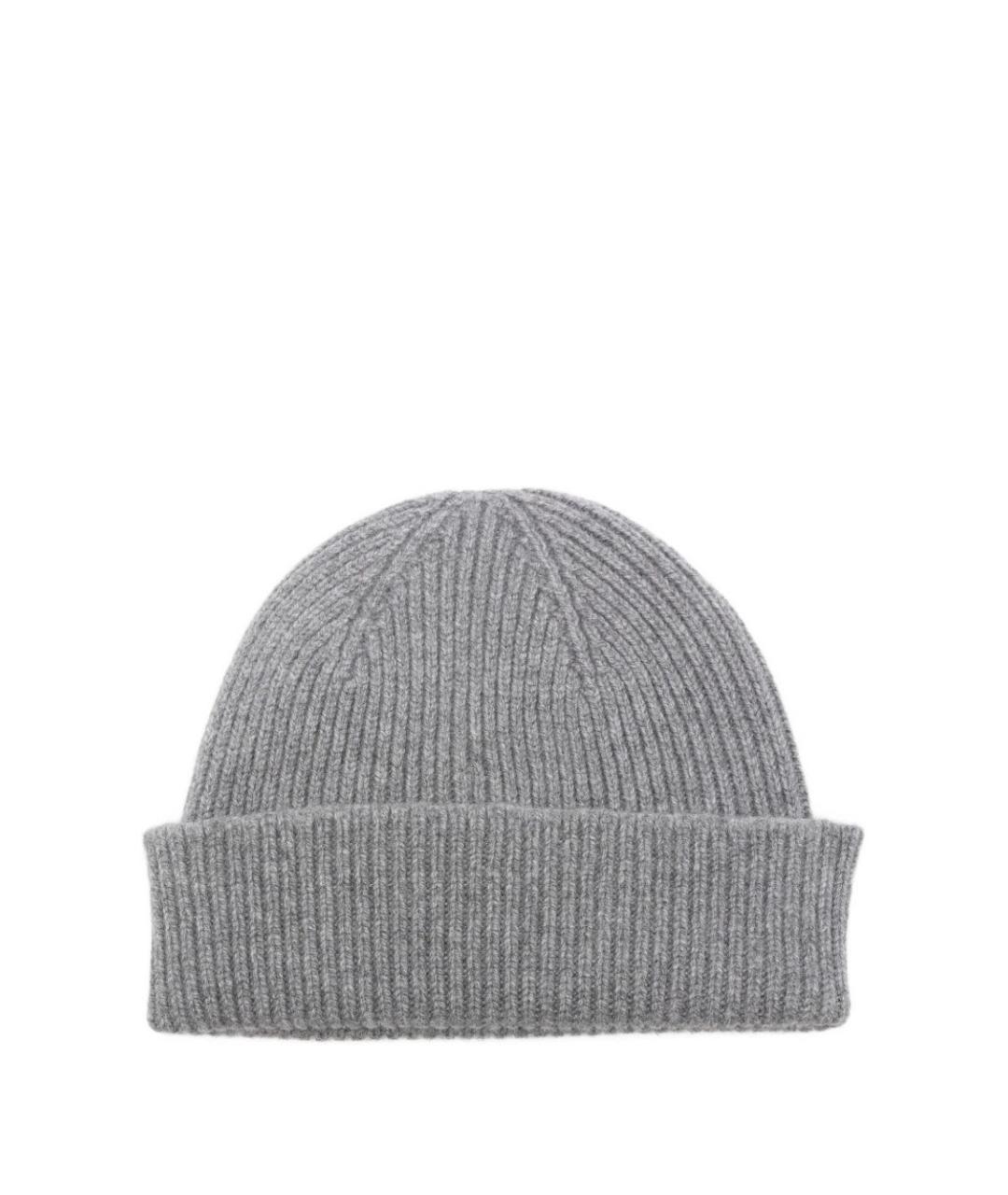 PAUL SMITH Серая шерстяная шапка, фото 3