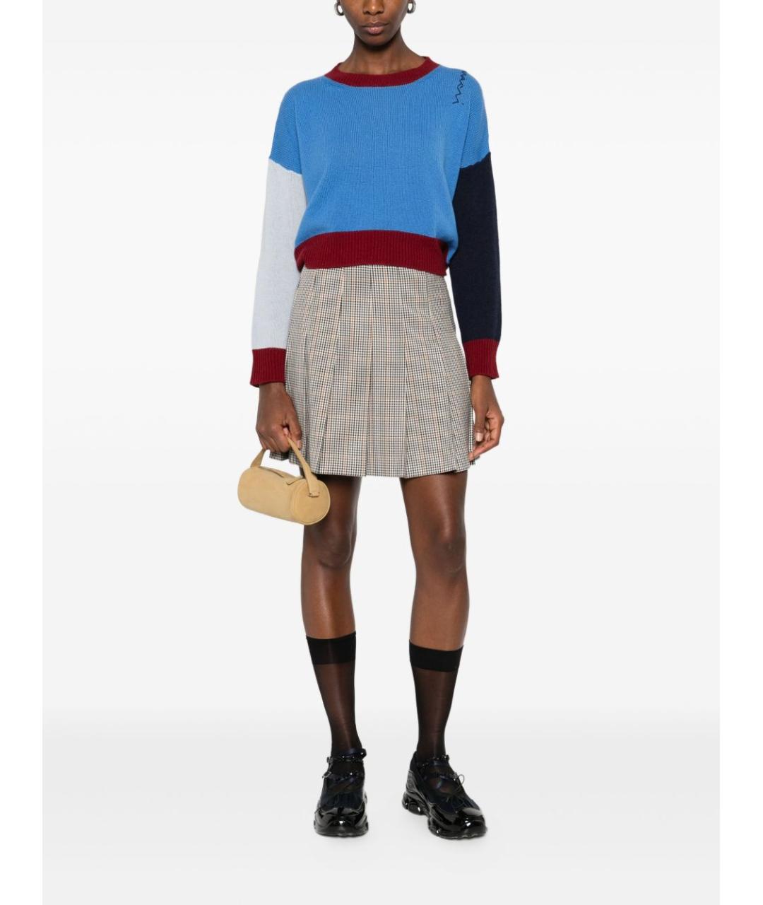 MSGM Мульти полиэстеровая юбка мини, фото 4