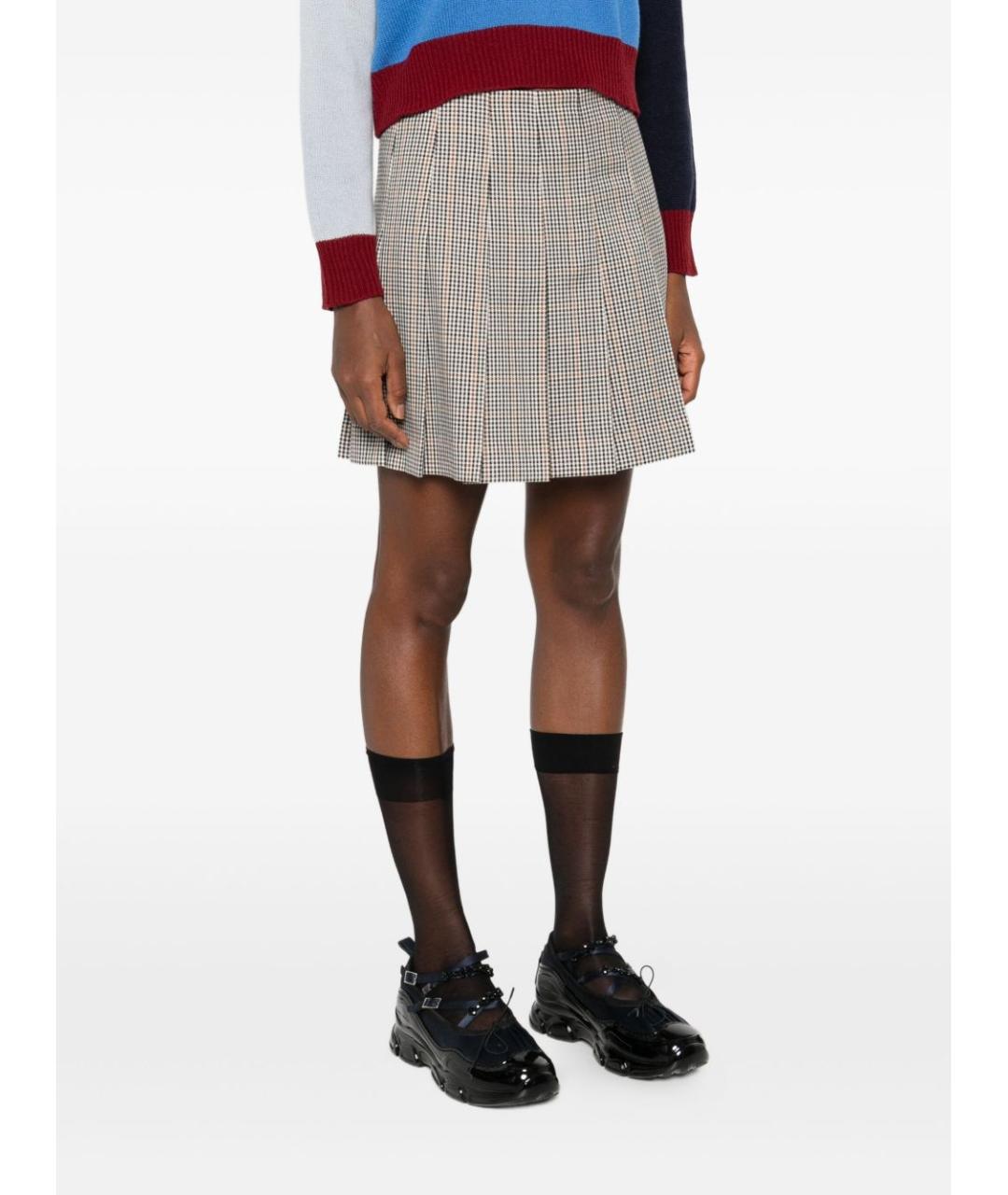 MSGM Мульти полиэстеровая юбка мини, фото 2