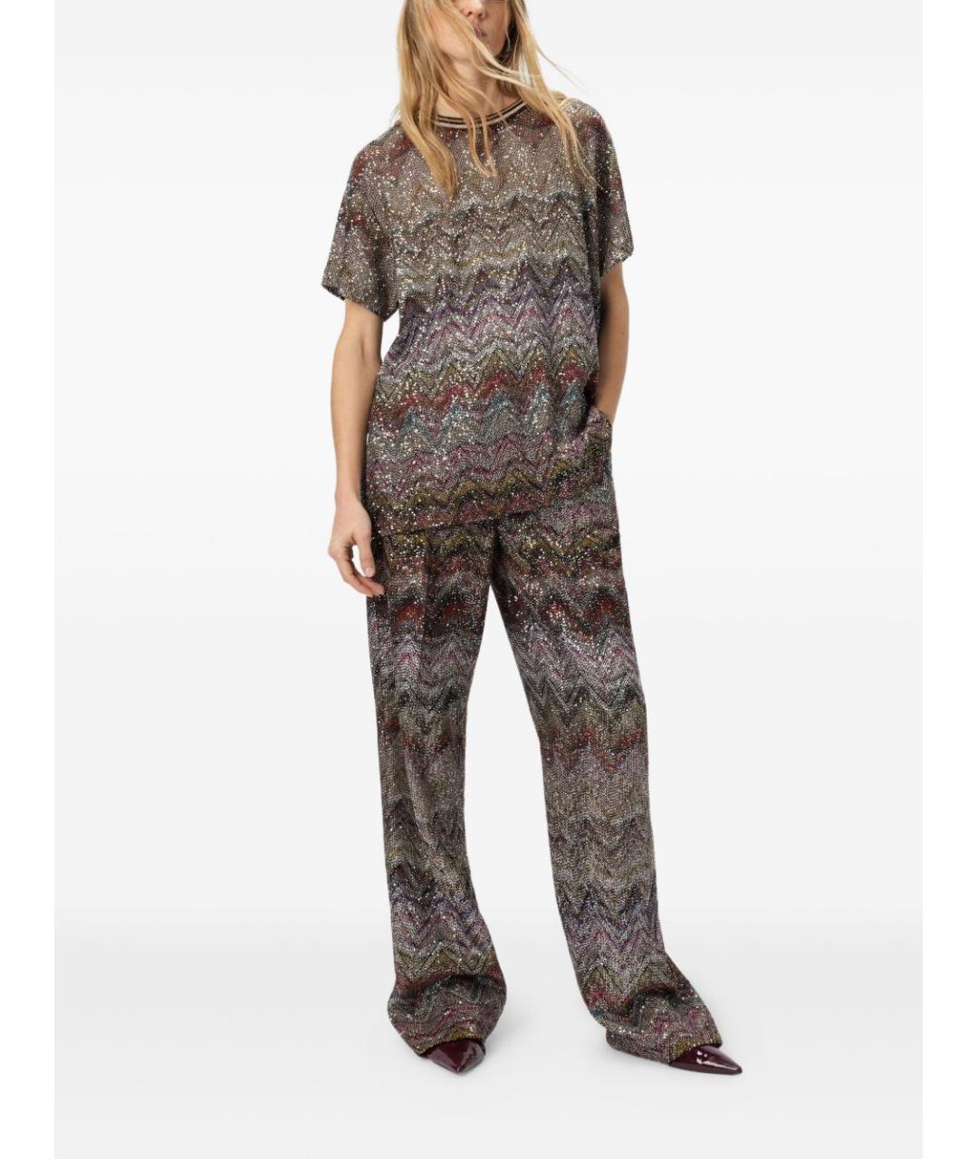 MISSONI Мульти вискозная футболка, фото 3