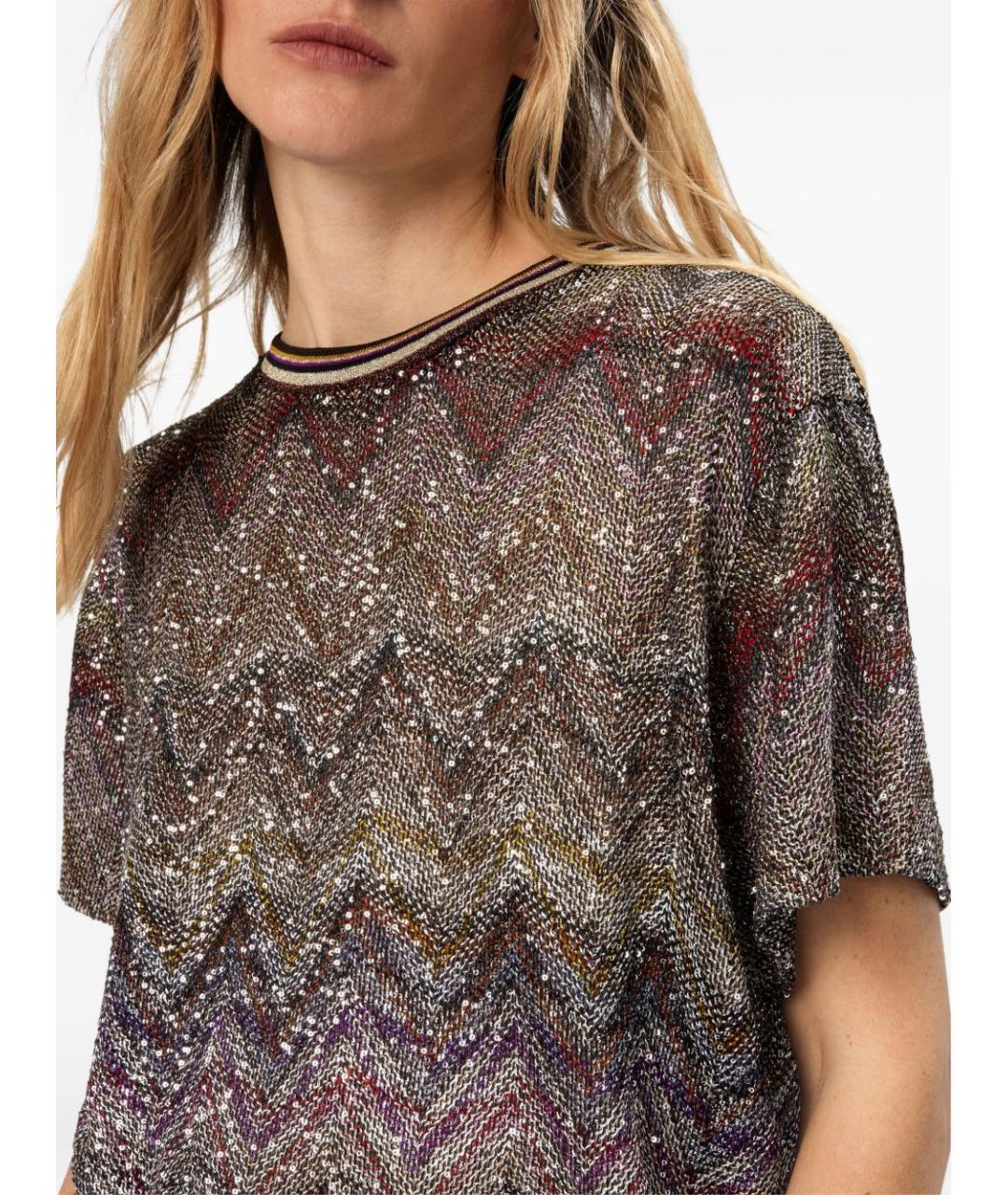 MISSONI Мульти вискозная футболка, фото 2