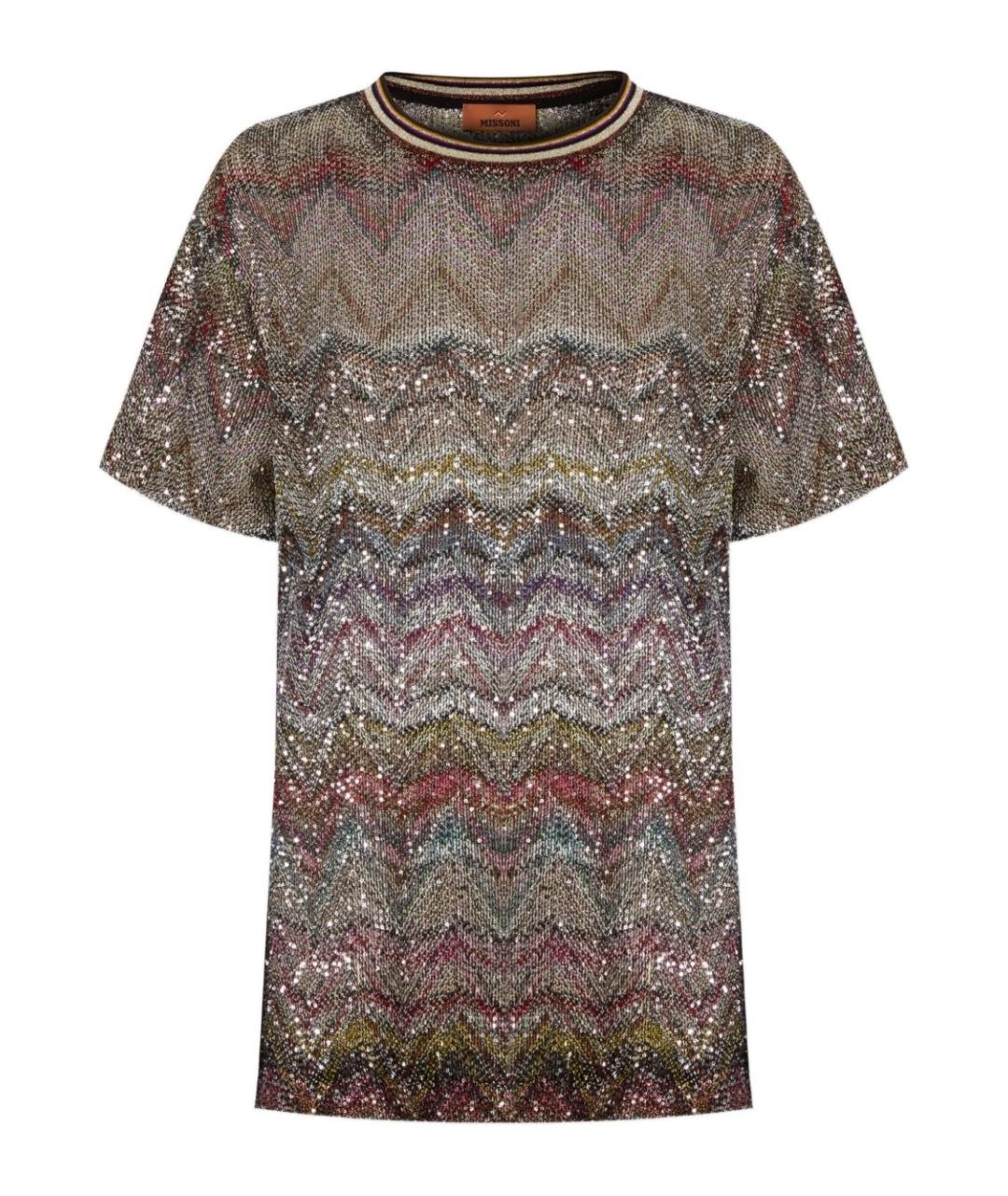 MISSONI Мульти вискозная футболка, фото 1