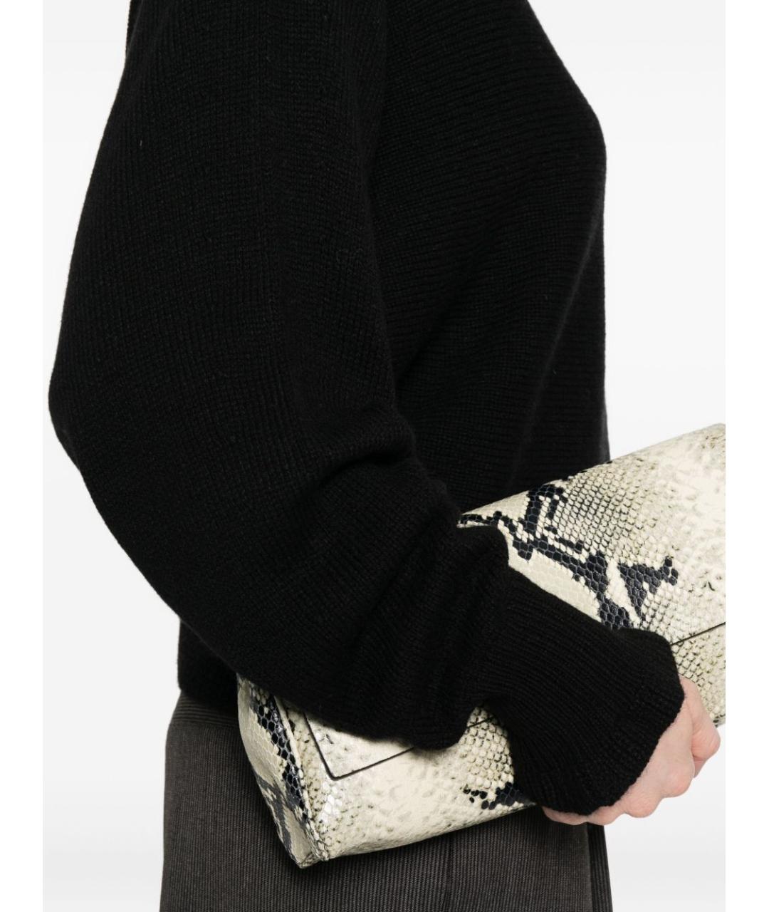 TWIN-SET Черный шерстяной джемпер / свитер, фото 5