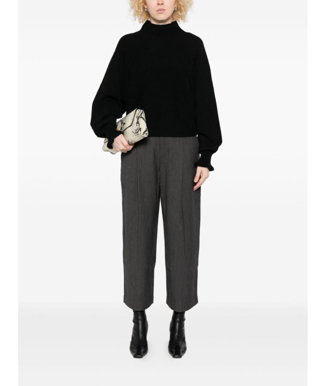 TWIN-SET Черный шерстяной джемпер / свитер, фото 3