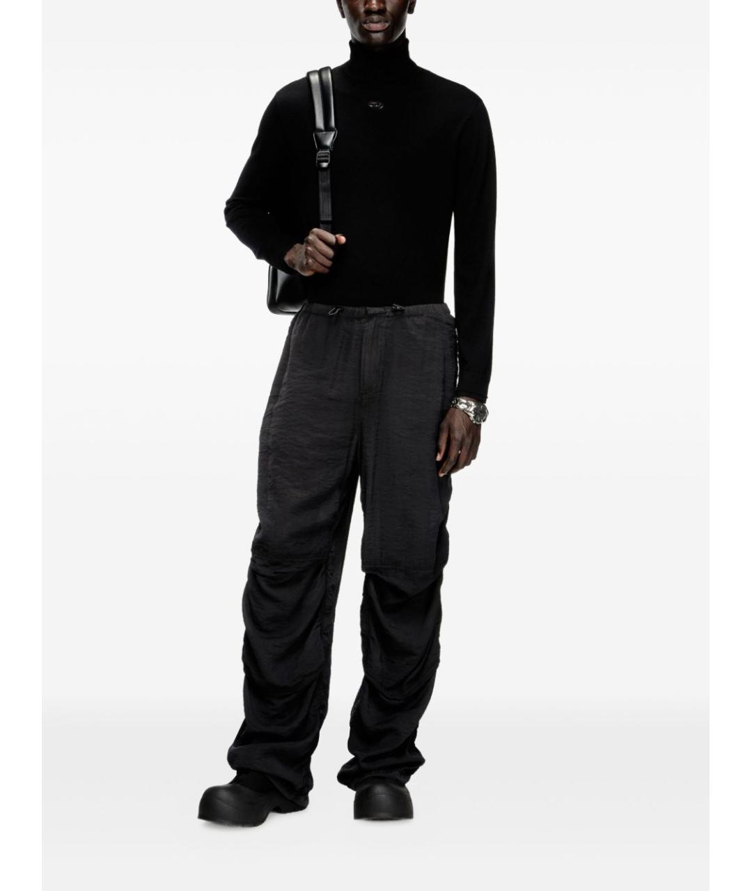 DIESEL Черный шерстяной джемпер / свитер, фото 2