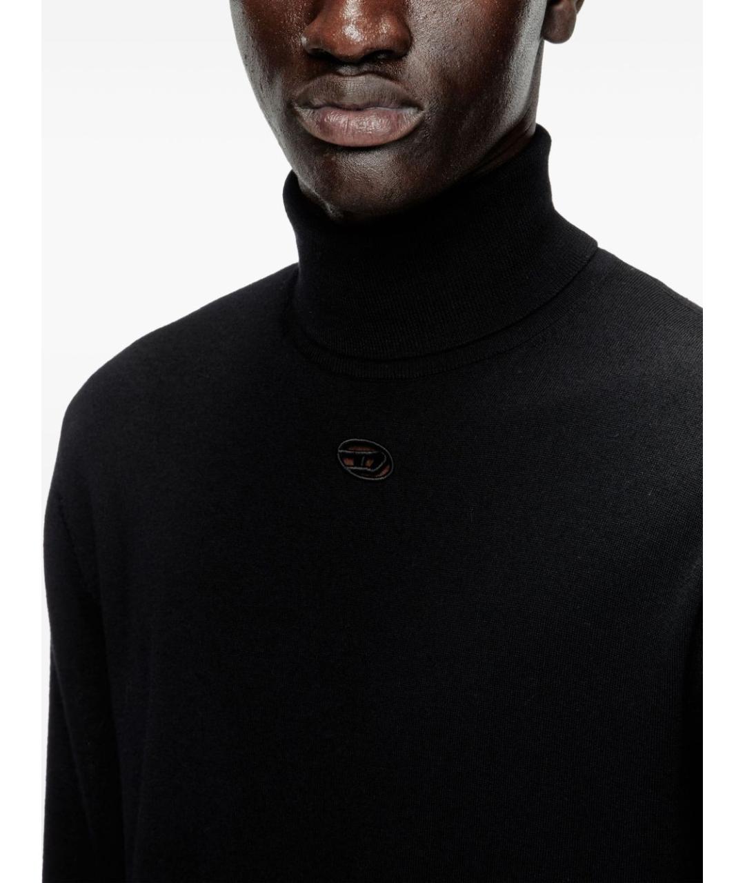 DIESEL Черный шерстяной джемпер / свитер, фото 4