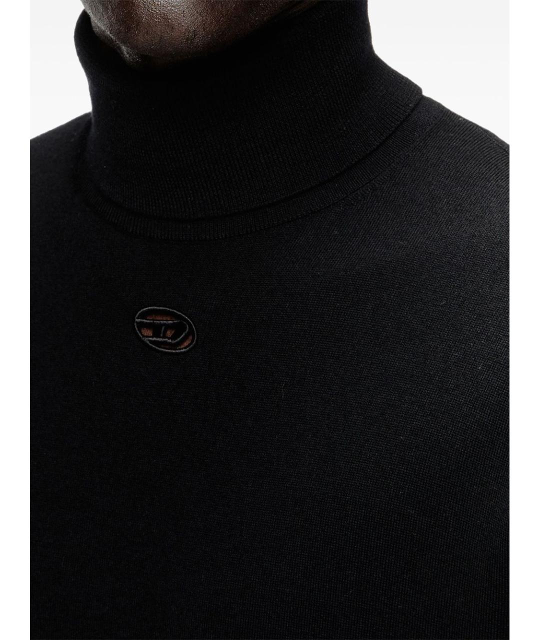 DIESEL Черный шерстяной джемпер / свитер, фото 7